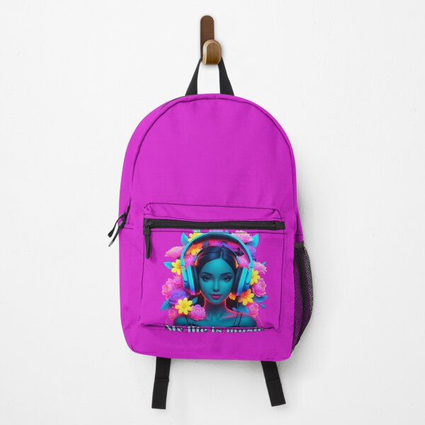 Item preview, Girl with flowers and headphones. designed and sold by MihajloN.