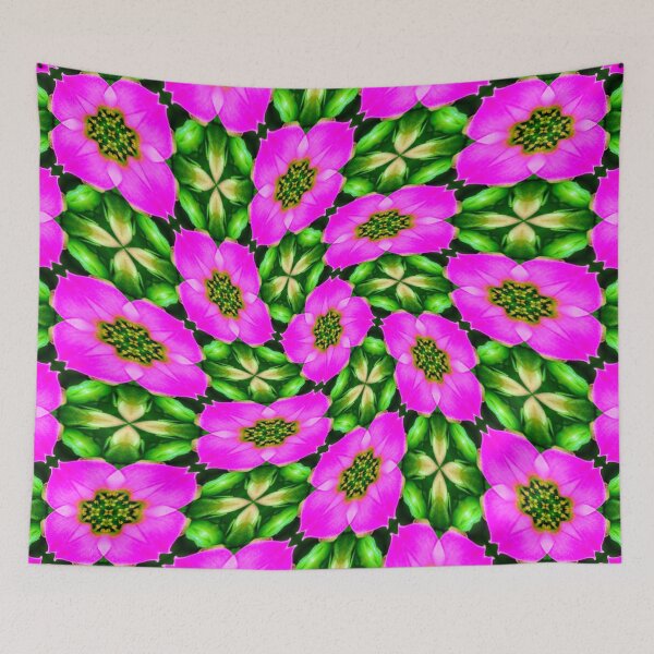 Item preview, Pink Flamingo Flowers Pattern designed and sold by Patternflower.