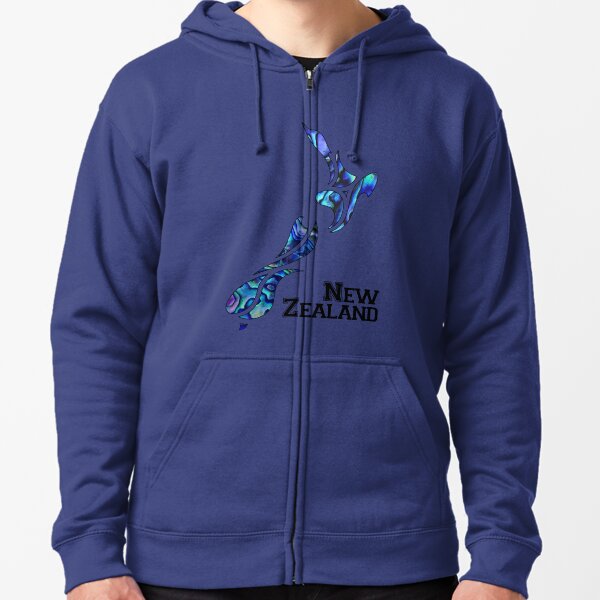 Fluid New Zealand Zipped Hoodie
