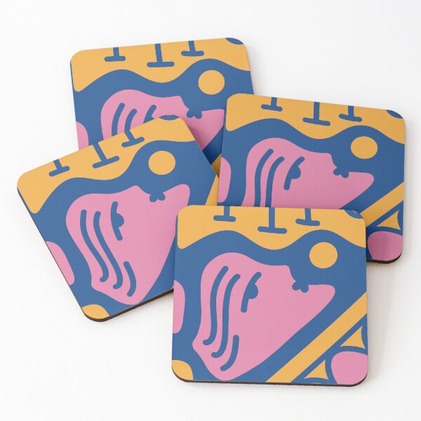 Item preview, Pink shapes nearby designed and sold by Supercolori.