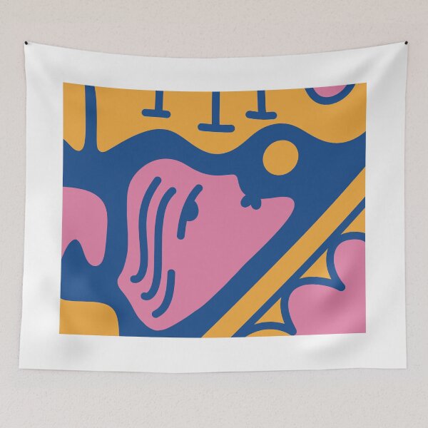 Item preview, Pink shapes nearby designed and sold by Supercolori.