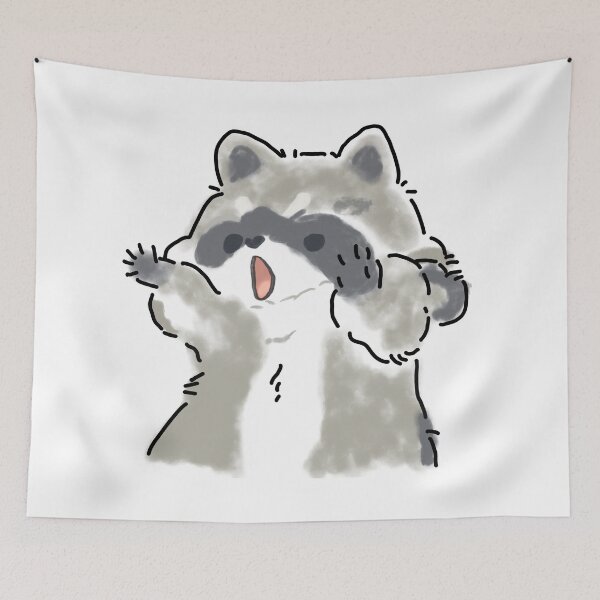 Item preview, Cute Grey Racoon - Adorable & Charming Animal designed and sold by Lu7u.
