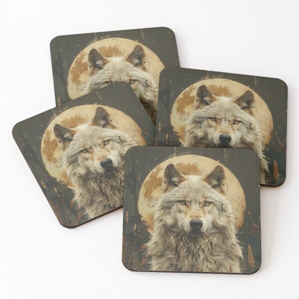Item preview, White Wolf Oil Painting designed and sold by OccultDreams.