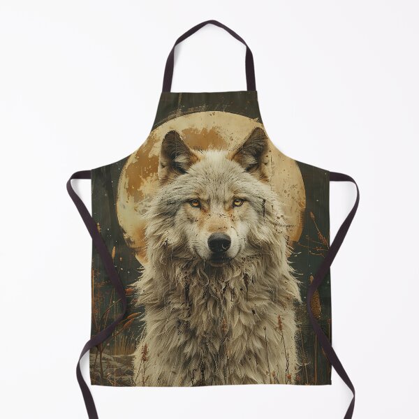 Item preview, White Wolf Oil Painting designed and sold by OccultDreams.