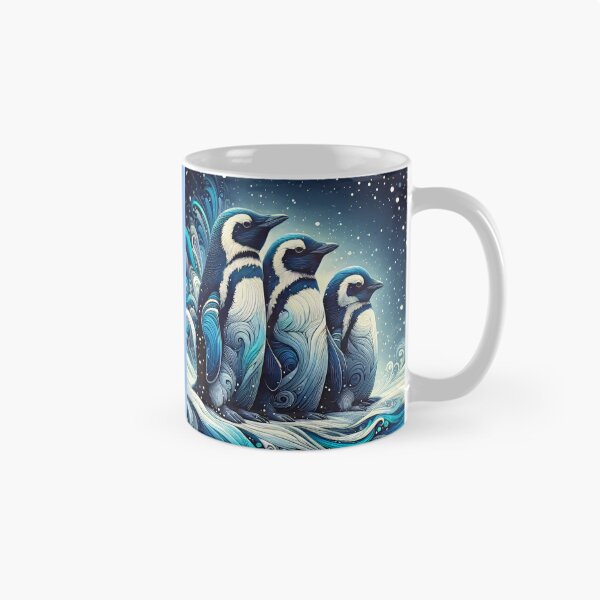 Item preview, Penguin Family Artistic Rendering designed and sold by CattyCornerPOD.