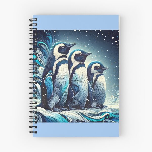 Item preview, Penguin Family Artistic Rendering designed and sold by CattyCornerPOD.