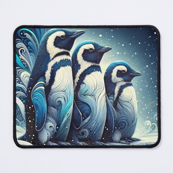 Item preview, Penguin Family Artistic Rendering designed and sold by CattyCornerPOD.