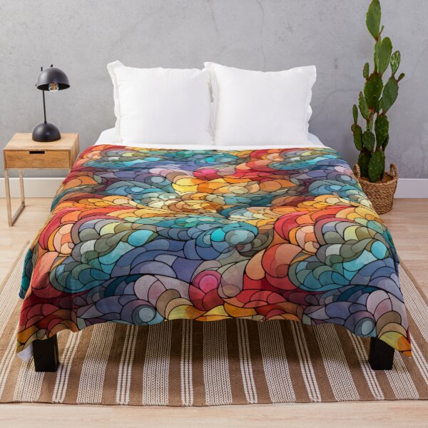 Item preview, Rainbow Stained Glass Clouds designed and sold by Pedra Panda.