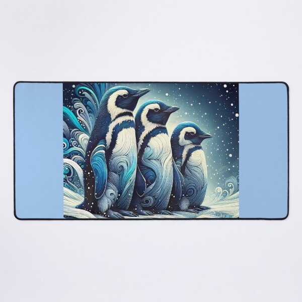 Item preview, Penguin Family Artistic Rendering designed and sold by CattyCornerPOD.