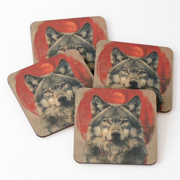 Item preview, Grey Wolf Illustration designed and sold by OccultDreams.