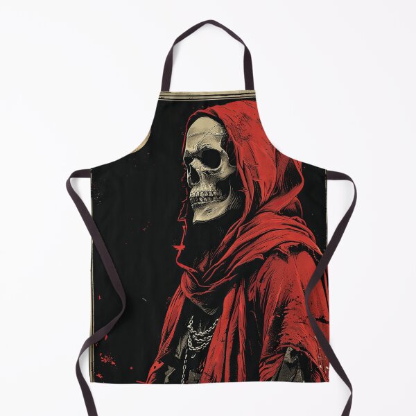 Item preview, Red Cloaked Grim Reaper Illustration designed and sold by OccultDreams.