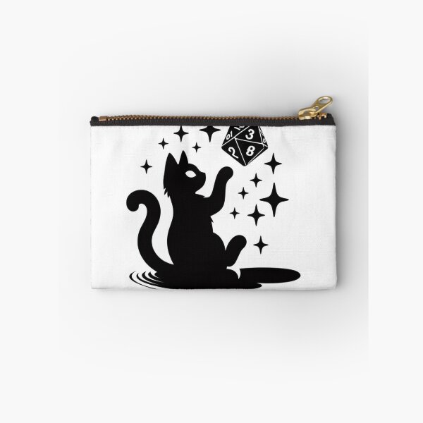Item preview, Cat is playing with D20 Sticker #6 designed and sold by Kinyah88.