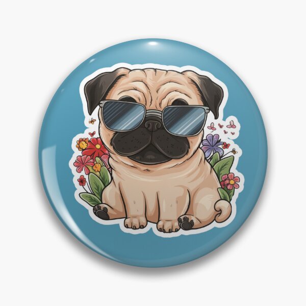 Item preview, Pug illustration designed and sold by ZooStateofMind.