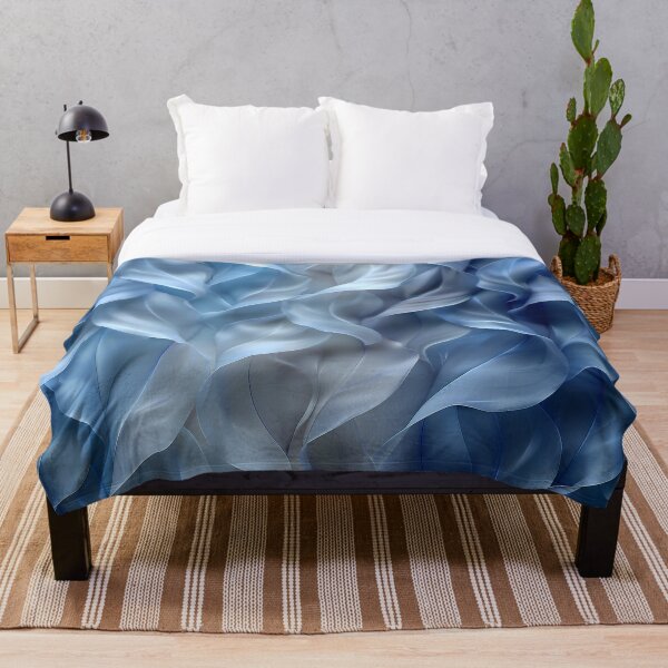 Item preview, Geometric pattern in hues of blue designed and sold by Print2Harbor.