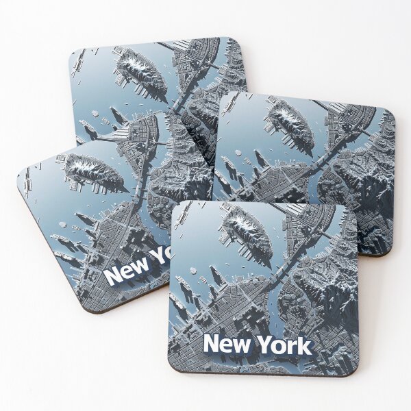 Item preview, Minimalist New York Map designed and sold by nomiraclehere.