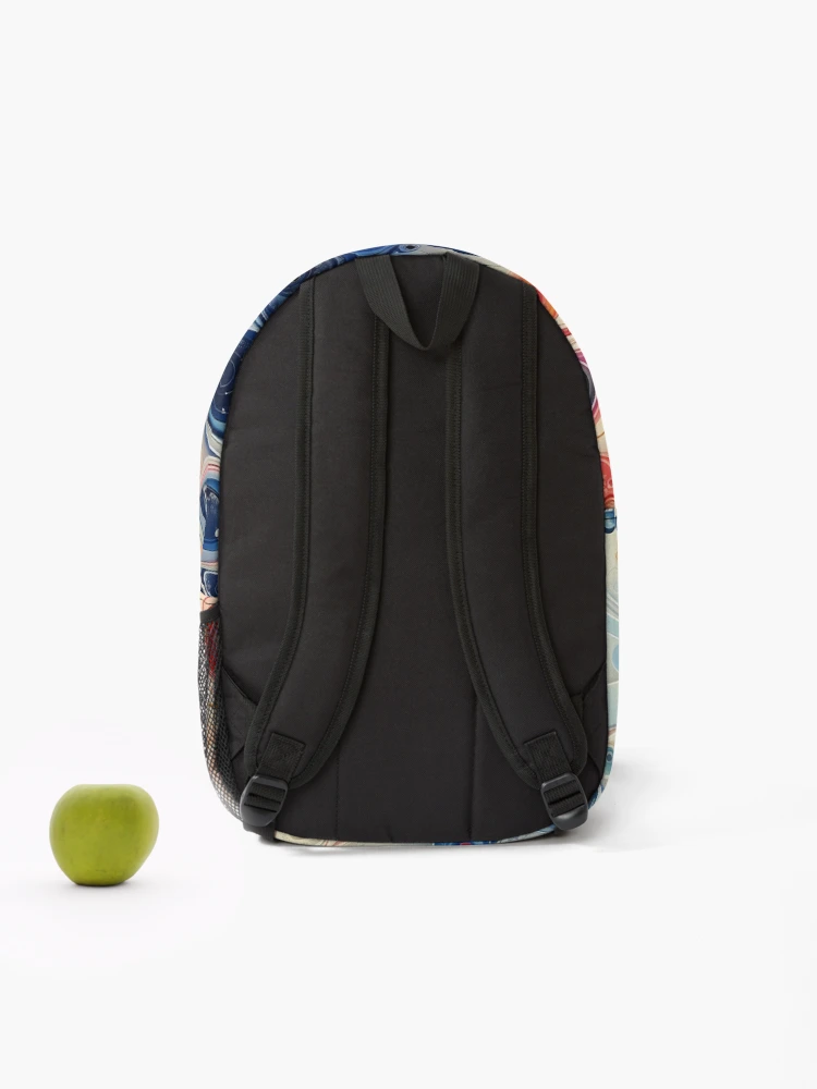 Thumbnail 2 of 3, Backpack, Abstract pattern designed and sold by Print2Harbor.