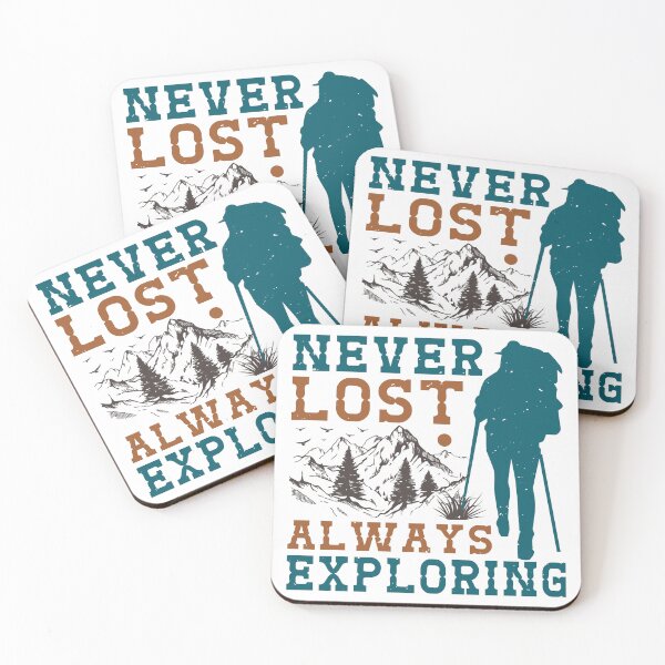 Item preview, Never Lost - Always Exploring Adventure  designed and sold by Compass and a Camera.