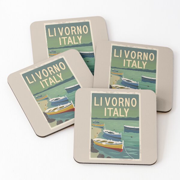 Item preview, A Vintage Travel Illustration of Livorno - Italy designed and sold by GoodOldVintage.