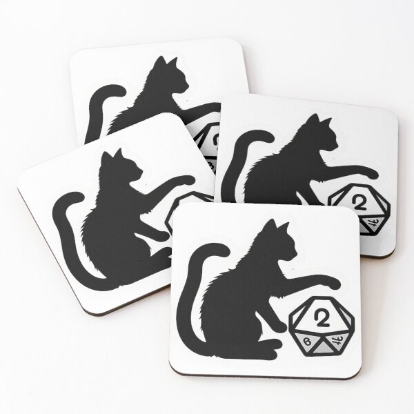 Item preview, Cat is playing with D20 Sticker #9 designed and sold by Kinyah88.