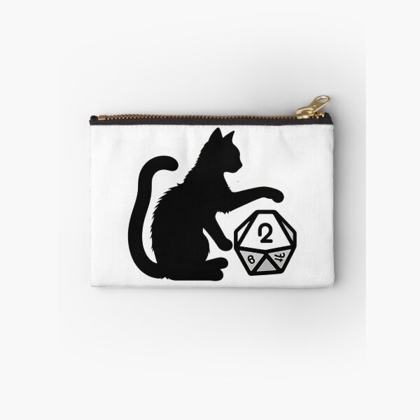 Item preview, Cat is playing with D20 Sticker #9 designed and sold by Kinyah88.