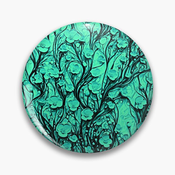 Artikelvorschau, Colorful Abstract Turquoise Buttercups entworfen und verkauft von LangfordVenfour.