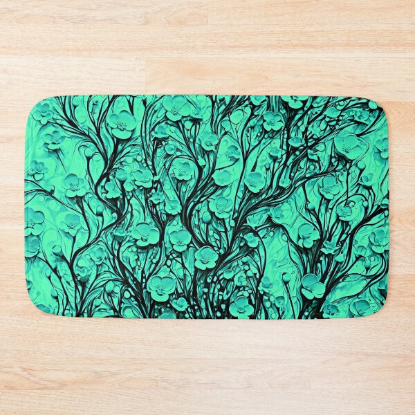 Item preview, Colorful Abstract Turquoise Buttercups designed and sold by LangfordVenfour.