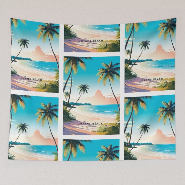 Item preview, Hyams Beach Australia Coastal Gem designed and sold by NeuralVibe.