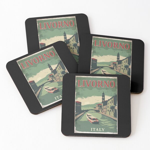 Item preview, A Vintage Travel Illustration of Livorno - Italy designed and sold by GoodOldVintage.