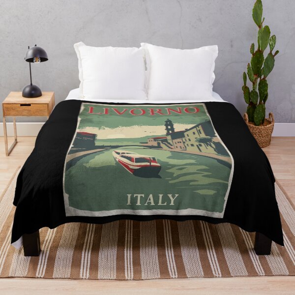 Item preview, A Vintage Travel Illustration of Livorno - Italy designed and sold by GoodOldVintage.