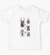 Colored beetle pattern - Insect collection Kids T-Shirt