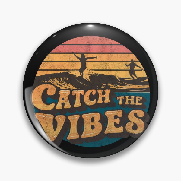 Item preview, Summer t shirt CATCH THE VIBES Surf designed and sold by EdGraphy.