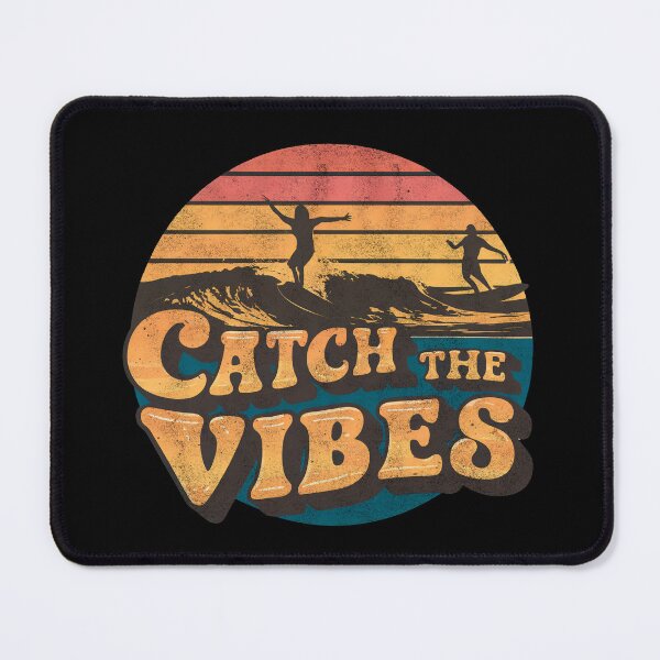 Item preview, Summer t shirt CATCH THE VIBES Surf designed and sold by EdGraphy.