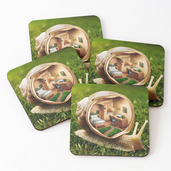 Item preview, The snail and his apartment. designed and sold by MyHappyArtShop.