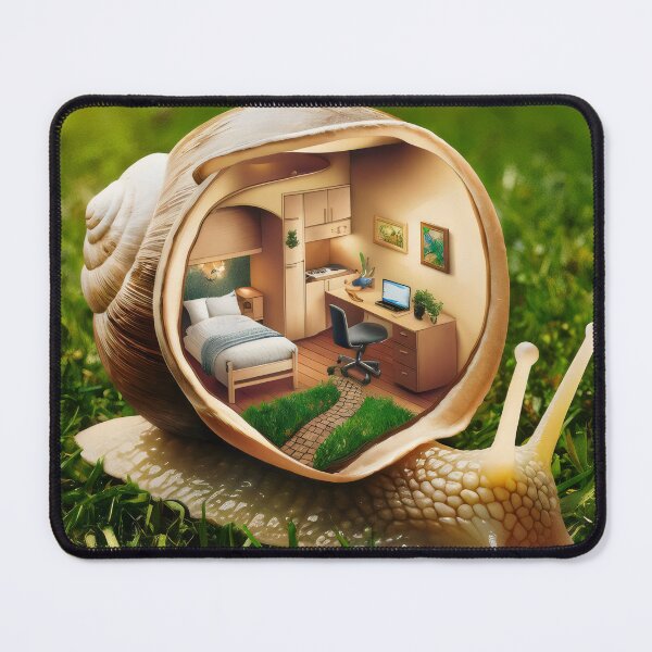 Item preview, The snail and his apartment. designed and sold by MyHappyArtShop.