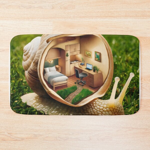 Item preview, The snail and his apartment. designed and sold by MyHappyArtShop.
