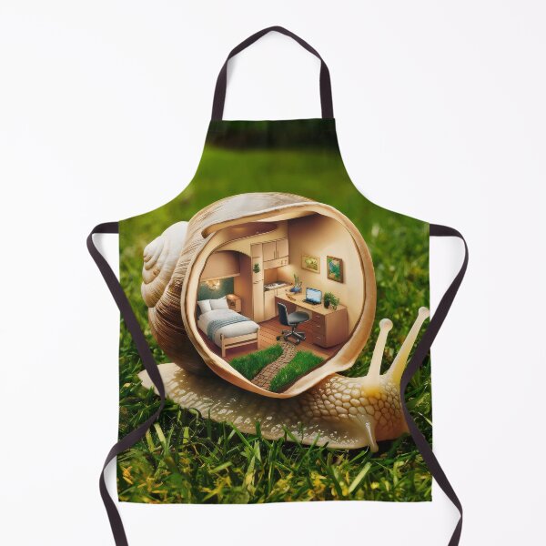 Item preview, The snail and his apartment. designed and sold by MyHappyArtShop.