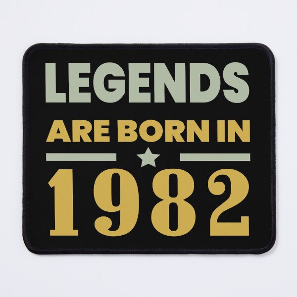 Item preview, Legends are born in 1982 designed and sold by BandiRock.