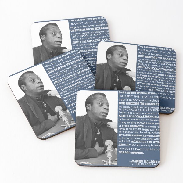 Item preview, James Baldwin, paradox of education designed and sold by Ryan Skinnell.