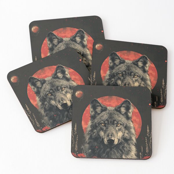 Item preview, Night Wolf Illustration designed and sold by OccultDreams.