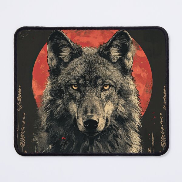 Item preview, Night Wolf Illustration designed and sold by OccultDreams.