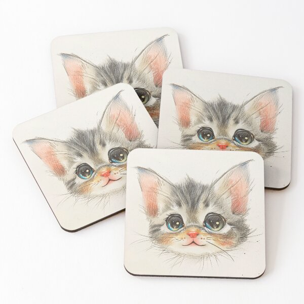 Item preview, Cat drawn in pencil style designed and sold by PixelsAvenue.