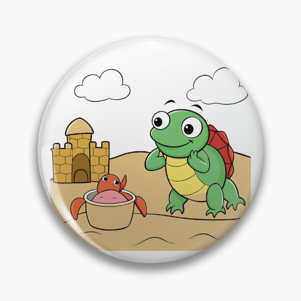 Item preview, Fluffy Turtle Building a Sandcastle designed and sold by omerfdln34.