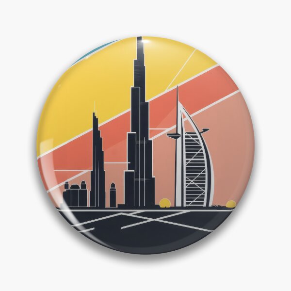 Item preview, Vintage Dubai UAE travel poster – Minimalist retro design for tourism and wall art designed and sold by pod24.