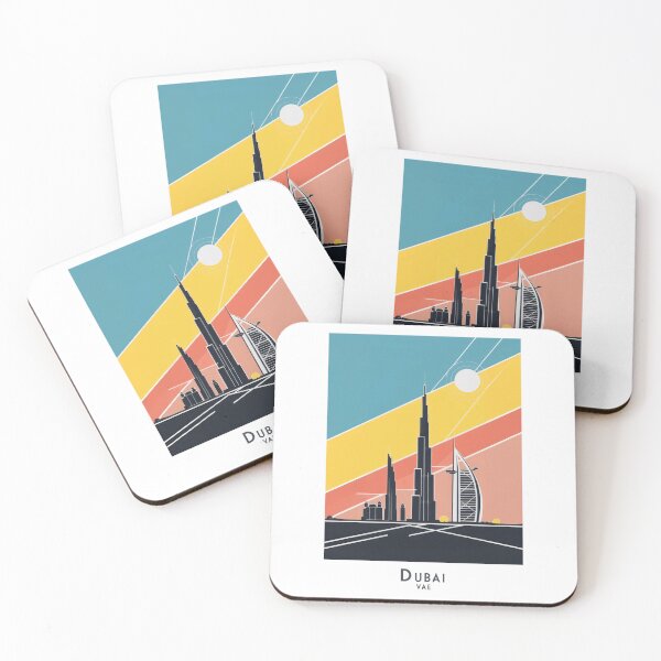 Item preview, Vintage Dubai UAE travel poster – Minimalist retro design for tourism and wall art designed and sold by pod24.