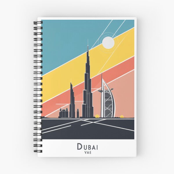 Item preview, Vintage Dubai UAE travel poster – Minimalist retro design for tourism and wall art designed and sold by pod24.