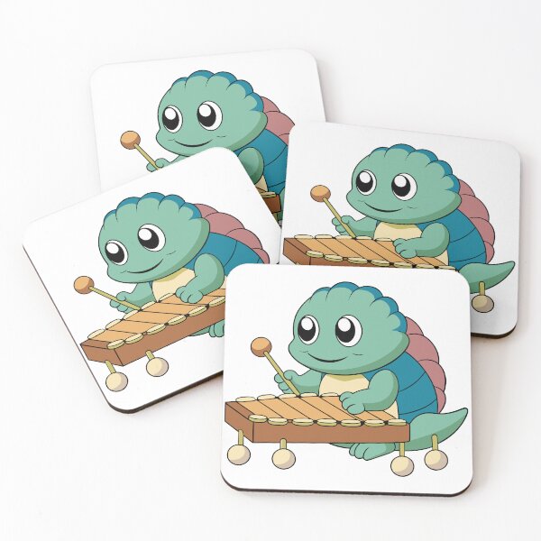 Item preview, Fluffy Turtle Jamming on a Tiny Xylophone designed and sold by omerfdln34.