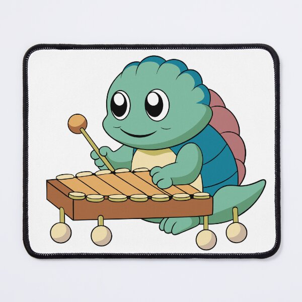 Item preview, Fluffy Turtle Jamming on a Tiny Xylophone designed and sold by omerfdln34.