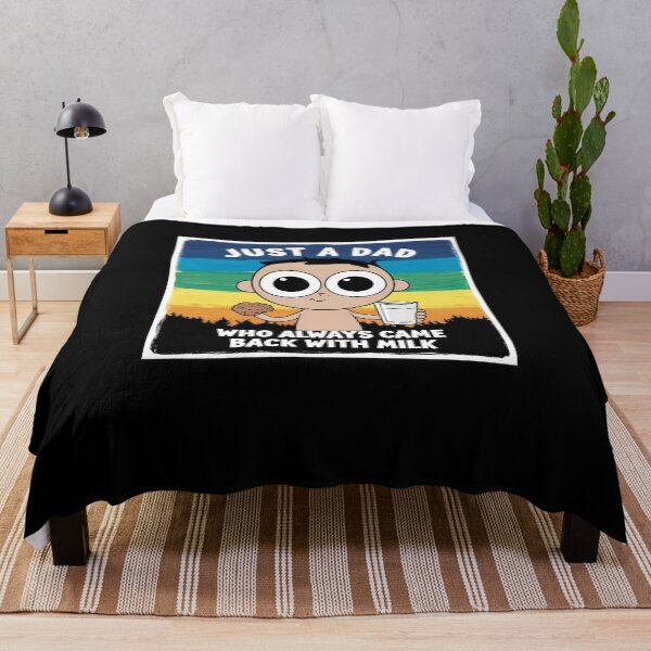 Item preview, Just a Dad who always came back with milk Happy Father’s Day Gift designed and sold by SlocifieShop.