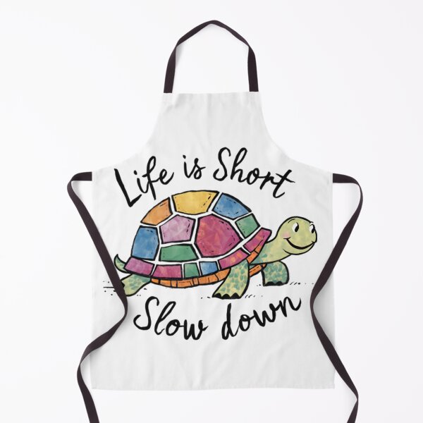 Item preview, Slow Down, FunnyFits70, Humor, Funny, Life, Short, tortoise, Rainbow, Slow, Life, Leisure, Pace, Fabulous, Shell designed and sold by FunnyFits70.
