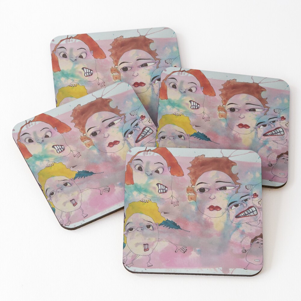 Item preview, Coasters (Set of 4) designed and sold by Rorschach68.